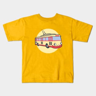 Friendly retro trolleybus Salvador Kids T-Shirt